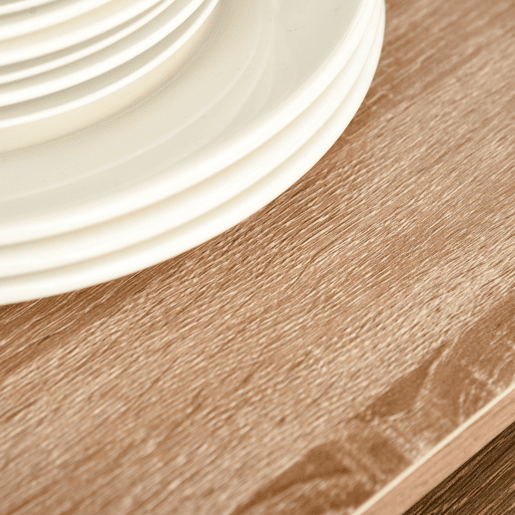 HOMCOM Estante de Cozinha Estante para Microondas com 4 Níveis Ganchos e Pés Ajustáveis Estante de Armazenamento 60x40x125cm Madeira Natural