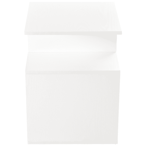 HOMCOM Mesa de Centro Mesa-de-Cabeceira Mesa de Café, Chá Mesas de Apoio para Sala Quarto Estante para Arrumação 45x40x55cm Branco