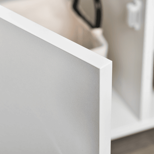 HOMCOM Móvel de TV para Televisores de até 60u201D Móvel de Sala de Estar Moderno com Armário 3 Compartimentos 120x40x55cm Branco