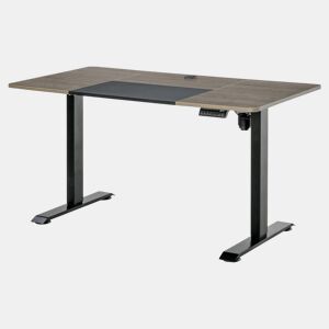Vinsetto Secretária Elétrica de Pé com Ajuste Elétrico de Altura e 4 Teclas de Memória para Casa Escritório 140x70x72-116 cm Preto e Natural