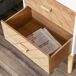 Mesita de Noche MDF y madera maciza HOMCOM 40 Mesita de Noche MDF y madera maciza HOMCOM 40 Blanco