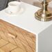 Mesita de Noche MDF y madera maciza HOMCOM 40 Mesita de Noche MDF y madera maciza HOMCOM 40 Blanco