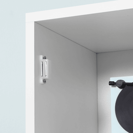 Kleankin Coluna Casa de Banho com Espelho Móvel Alto Casa de Banho Madeira com 2 Prateleiras Abertas e 2 Portas com Prateleiras Interiores Ajustáveis 30x28x180cm Branco