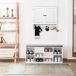 Armario Baño de Pared MDF kleankin, hogar - baño 60 Armario Baño de Pared MDF kleankin, hogar - baño 60 Blanco