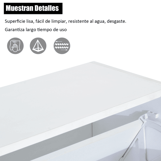 HOMCOM Sapateira de Madeira Armário para Sapatos com 2 Compartimentos para Entrada Corredor Dormitório Sala de Estar 60x24x80 cm Branco