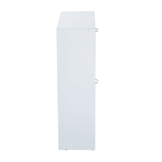 HOMCOM Sapateira de Madeira Armário para Sapatos com 2 Compartimentos para Entrada Corredor Dormitório Sala de Estar 60x24x80 cm Branco