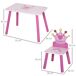 Mesa y 2 Sillas Infantiles MDF, Madera de Pino HOMCOM 55x34 Mesa y 2 Sillas Infantiles MDF, Madera de Pino HOMCOM 55x34 Rosa