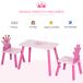 Mesa y 2 Sillas Infantiles MDF, Madera de Pino HOMCOM 55x34 Mesa y 2 Sillas Infantiles MDF, Madera de Pino HOMCOM 55x34 Rosa