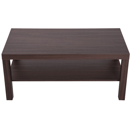 HOMCOM Mesa de Centro Mesa Auxiliar de 2 NÃveis para Sala de Estar Escritório 90x45x45,5cm Nogueira HOMCOM Mesa de Centro Mesa Auxiliar de 2 NÃveis para Sala de Estar Escritório 90x45x45,5cm Nogueira