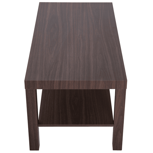 HOMCOM Mesa de Centro Mesa Auxiliar de 2 NÃveis para Sala de Estar Escritório 90x45x45,5cm Nogueira HOMCOM Mesa de Centro Mesa Auxiliar de 2 NÃveis para Sala de Estar Escritório 90x45x45,5cm Nogueira