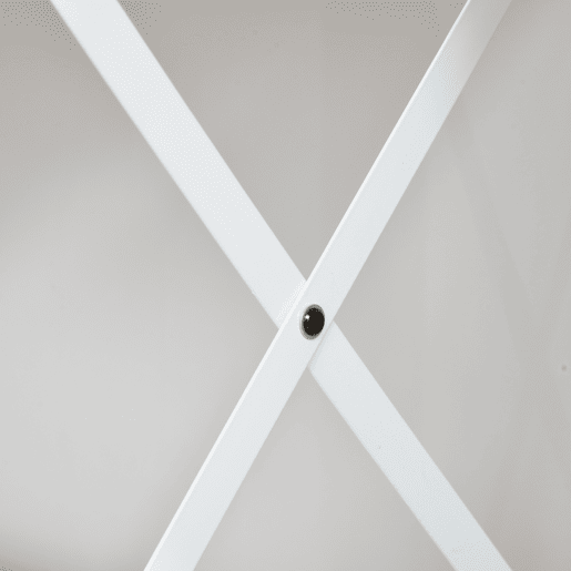 HOMCOM Secretária Moderna Mesa de Estudo com Estrutura de Aço Mesa de Computador 105x50x76 cm Branco