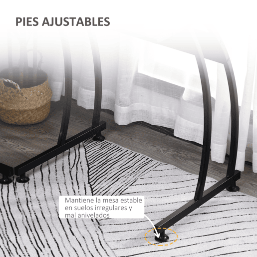 HOMCOM Secretária em Forma de L Secretária com Grande Espaço de Arrumação para Estúdio Escritório Estilo Moderno 112,5x152x74 cm Preto