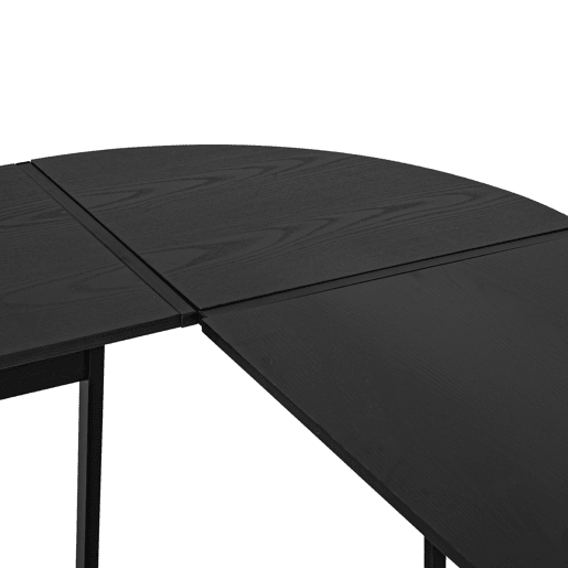 HOMCOM Secretária em Forma de L Secretária com Grande Espaço de Arrumação para Estúdio Escritório Estilo Moderno 112,5x152x74 cm Preto