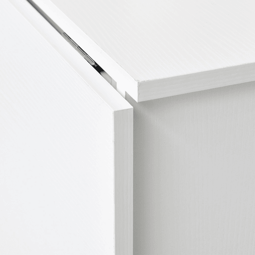 HOMCOM Mesa de Sala de Jantar Dobrável Mesa de Madeira com 2 Prateleiras de Armazenamento e Rodas para Cozinha 75x140x74 cm Branco