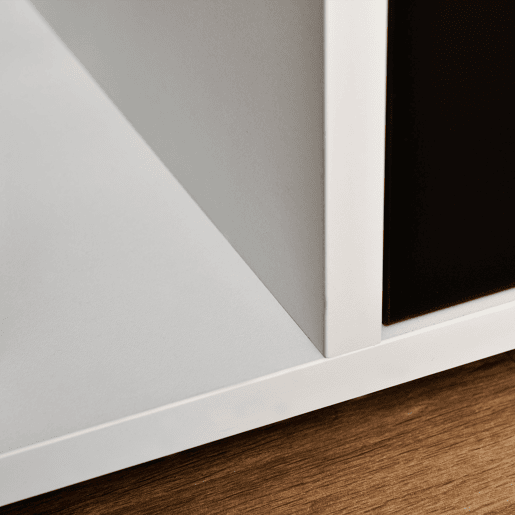 HOMCOM Móvel de TV para Televisores de até 60u201D Móvel de Sala de Estar Moderno com 2 Gavetas e Compartimento Aberto 140x30x32cm Branco e Preto
