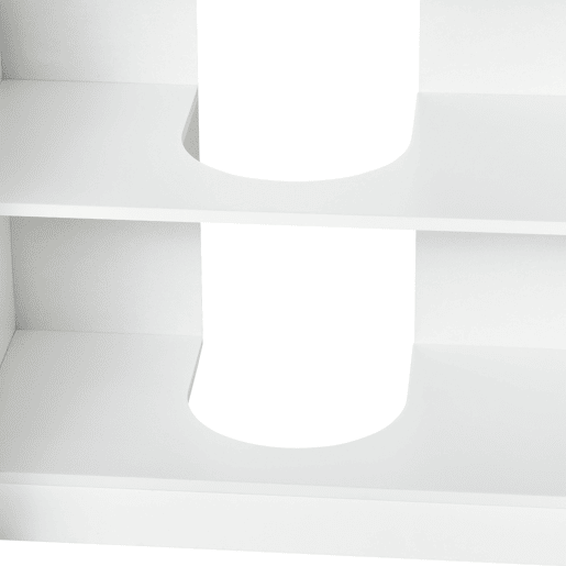Kleankin Móvel para Lavatório Pousar Armário Casa de Banho de Madeira com 2 Portas e Prateleira Interior Estilo Moderno 60x30x60,5cm Branco