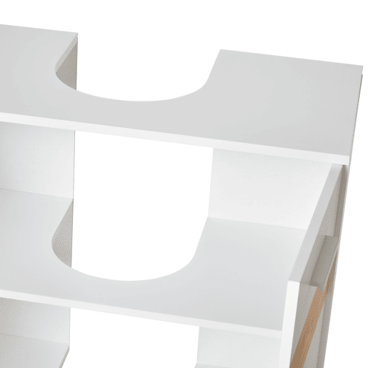 Kleankin Móvel para Lavatório Pousar Armário Casa de Banho de Madeira com 2 Portas e Prateleira Interior Estilo Moderno 60x30x60,5cm Branco