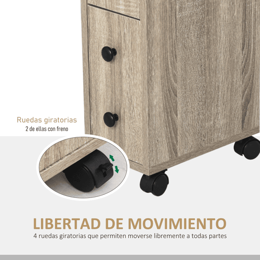 kleankin Armário de Casa de Banho Móvel Auxiliar para Espaço Reduzido com Rodas Prateleiras Abertas Armário e Gaveta 18x30x68,5 cm Madeira kleankin Armário de Casa de Banho Móvel Auxiliar para Espaço Reduzido com Rodas Prateleiras Abertas Armário e Gaveta 18x30x68,5 cm Madeira