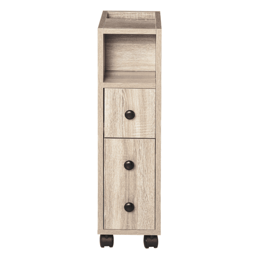 kleankin Armário de Casa de Banho Móvel Auxiliar para Espaço Reduzido com Rodas Prateleiras Abertas Armário e Gaveta 18x30x68,5 cm Madeira kleankin Armário de Casa de Banho Móvel Auxiliar para Espaço Reduzido com Rodas Prateleiras Abertas Armário e Gaveta 18x30x68,5 cm Madeira