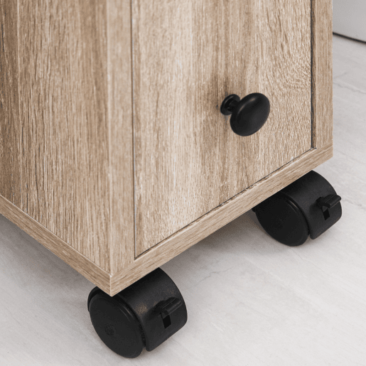 kleankin Armário de Casa de Banho Móvel Auxiliar para Espaço Reduzido com Rodas Prateleiras Abertas Armário e Gaveta 18x30x68,5 cm Madeira kleankin Armário de Casa de Banho Móvel Auxiliar para Espaço Reduzido com Rodas Prateleiras Abertas Armário e Gaveta 18x30x68,5 cm Madeira