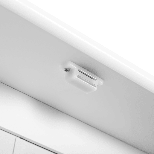 kleankin Armário de Casa de Banho com Espelho, Armário de Parede com 2 Portas, Prateleira Aberta, Prateleira Ajustável, Móvel de Parede para Cozinha ou Sala, 56x13x58 cm, Branco kleankin Armário de Casa de Banho com Espelho, Armário de Parede com 2 Portas, Prateleira Aberta, Prateleira Ajustável, Móvel de Parede para Cozinha ou Sala, 56x13x58 cm, Branco