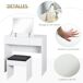 Mesa para Maquillaje HOMCOM, hogar - muebles de dormitorio 80 Mesa para Maquillaje HOMCOM, hogar - muebles de dormitorio 80 Negro
