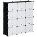 Armario Modular PP, Acero HOMCOM, hogar - muebles de dormitorio 125 Armario Modular PP, Acero HOMCOM, hogar - muebles de dormitorio 125 Blanco