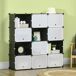 Armario Modular PP, Acero HOMCOM, hogar - muebles de dormitorio 125 Armario Modular PP, Acero HOMCOM, hogar - muebles de dormitorio 125 Blanco