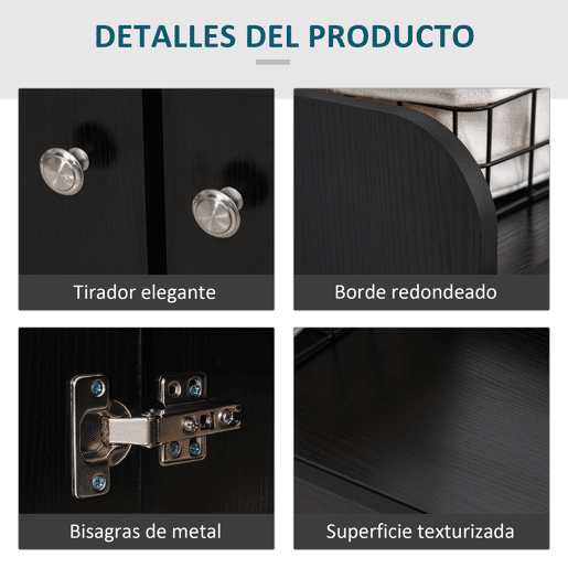 HOMCOM Sapateira Armário Multiuso com 2 Portas Prateleiras Interiores e 4 Prateleiras Exteriores com Altura Ajustável 83x30x90 cm Preto