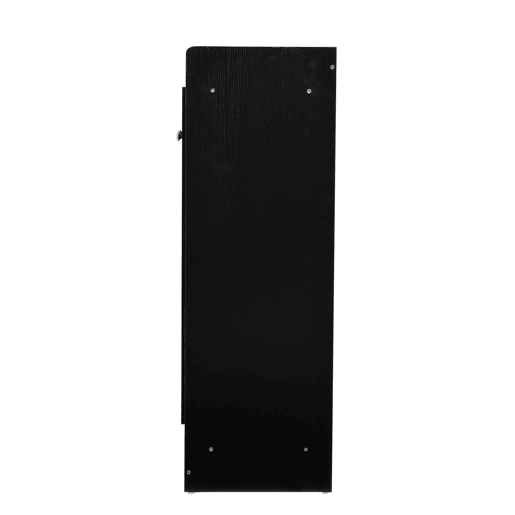 HOMCOM Sapateira Armário Multiuso com 2 Portas Prateleiras Interiores e 4 Prateleiras Exteriores com Altura Ajustável 83x30x90 cm Preto