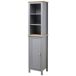 Armario Alto de Baño MDF kleankin, hogar - baño 30 Armario Alto de Baño MDF kleankin, hogar - baño 30 Gris