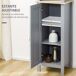 Armario Alto de Baño MDF kleankin, hogar - baño 30 Armario Alto de Baño MDF kleankin, hogar - baño 30 Gris