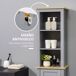 Armario Alto de Baño MDF kleankin, hogar - baño 30 Armario Alto de Baño MDF kleankin, hogar - baño 30 Gris
