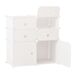 Armario Modular Plástico PP HOMCOM, hogar - muebles de recibidor 75 Armario Modular Plástico PP HOMCOM, hogar - muebles de recibidor 75 Blanco