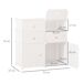 Armario Modular Plástico PP HOMCOM, hogar - muebles de recibidor 75 Armario Modular Plástico PP HOMCOM, hogar - muebles de recibidor 75 Blanco