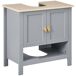 Armario Bajo Lavabo MDF kleankin, hogar - baño Armario Bajo Lavabo MDF kleankin, hogar - baño Gris