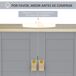 Armario Bajo Lavabo MDF kleankin, hogar - baño Armario Bajo Lavabo MDF kleankin, hogar - baño Gris