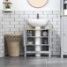 Armario Bajo Lavabo MDF kleankin, hogar - baño Armario Bajo Lavabo MDF kleankin, hogar - baño Gris