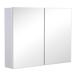 Armario con Espejo MDF, Vidrio HOMCOM, hogar - baño Armario con Espejo MDF, Vidrio HOMCOM, hogar - baño Blanco