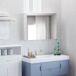 Armario con Espejo MDF, Vidrio HOMCOM, hogar - baño Armario con Espejo MDF, Vidrio HOMCOM, hogar - baño Blanco