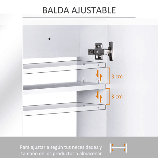 HOMCOM Armário Casa de Banho com Espelho Armário de Parede para Casa de Banho com 2 Portas 3 Prateleiras Internas Estilo Moderno 80x15x60 cm Roxo Claro