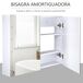 Armario con Espejo MDF, Vidrio HOMCOM, hogar - baño Armario con Espejo MDF, Vidrio HOMCOM, hogar - baño Blanco