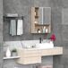 Armario con espejo Tablero de partículas kleankin, hogar - baño 60 Armario con espejo Tablero de partículas kleankin, hogar - baño 60 Marrón