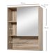 Armario con espejo Tablero de partículas kleankin, hogar - baño 60 Armario con espejo Tablero de partículas kleankin, hogar - baño 60 Marrón
