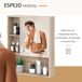 Armario con espejo Tablero de partículas kleankin, hogar - baño 60 Armario con espejo Tablero de partículas kleankin, hogar - baño 60 Marrón