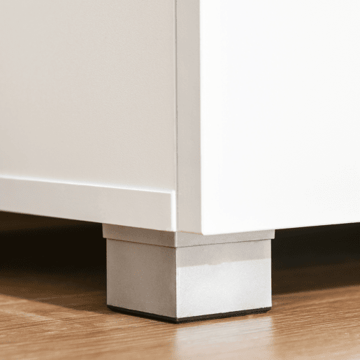HOMCOM Aparador Auxiliar para Microondas Buffet de Cozinha com 2 Armários com Portas 1 Gaveta e Prateleiras de Armazenamento 90x40x120cm Branco