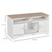 Armario para TV tablero de partículas de grado E1 HOMCOM 105 Armario para TV tablero de partículas de grado E1 HOMCOM 105 Blanco