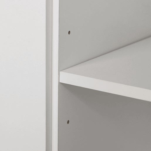 HOMCOM Armário de Armazenamento de Cozinha Armário Alto com 3 Gavetas 3 Portas e Prateleiras Interiores Ajustáveis móvel Auxiliar para Sala de Jantar Sala de Estar 80x39,5x183,5cm Branco
