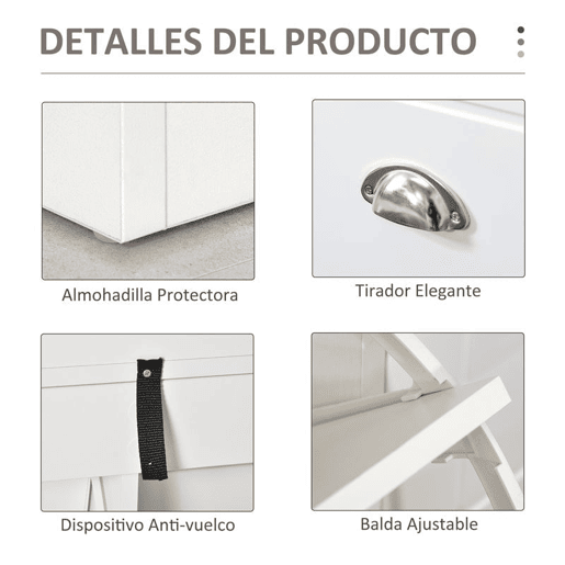 HOMCOM Banco Sapateira com Armazenamento para 8 Pares de Sapatos com 2 Gavetas Prateleiras Ajustáveis e Almofada Acolchoada para Entrada Corredor 104x24x55cm Branco