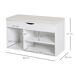 Banco Zapatero de Entrada Tablero de partículas HOMCOM 80 Banco Zapatero de Entrada Tablero de partículas HOMCOM 80 Blanco